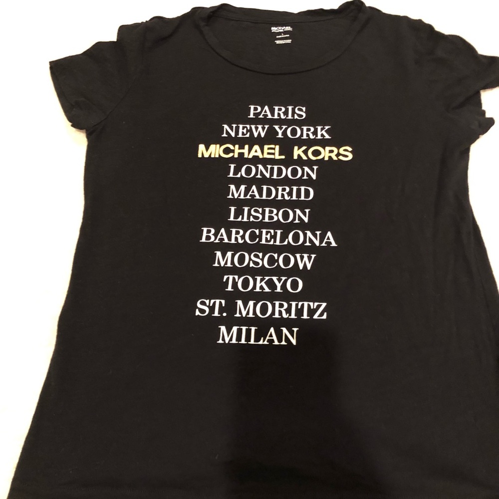 Black Michael Kors Cities T-shirt
